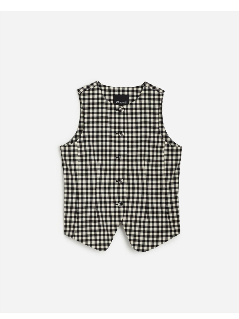 NWT Madewell Single-Breasted Crewneck Vest